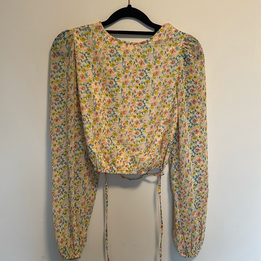 NastyGal open back shirt